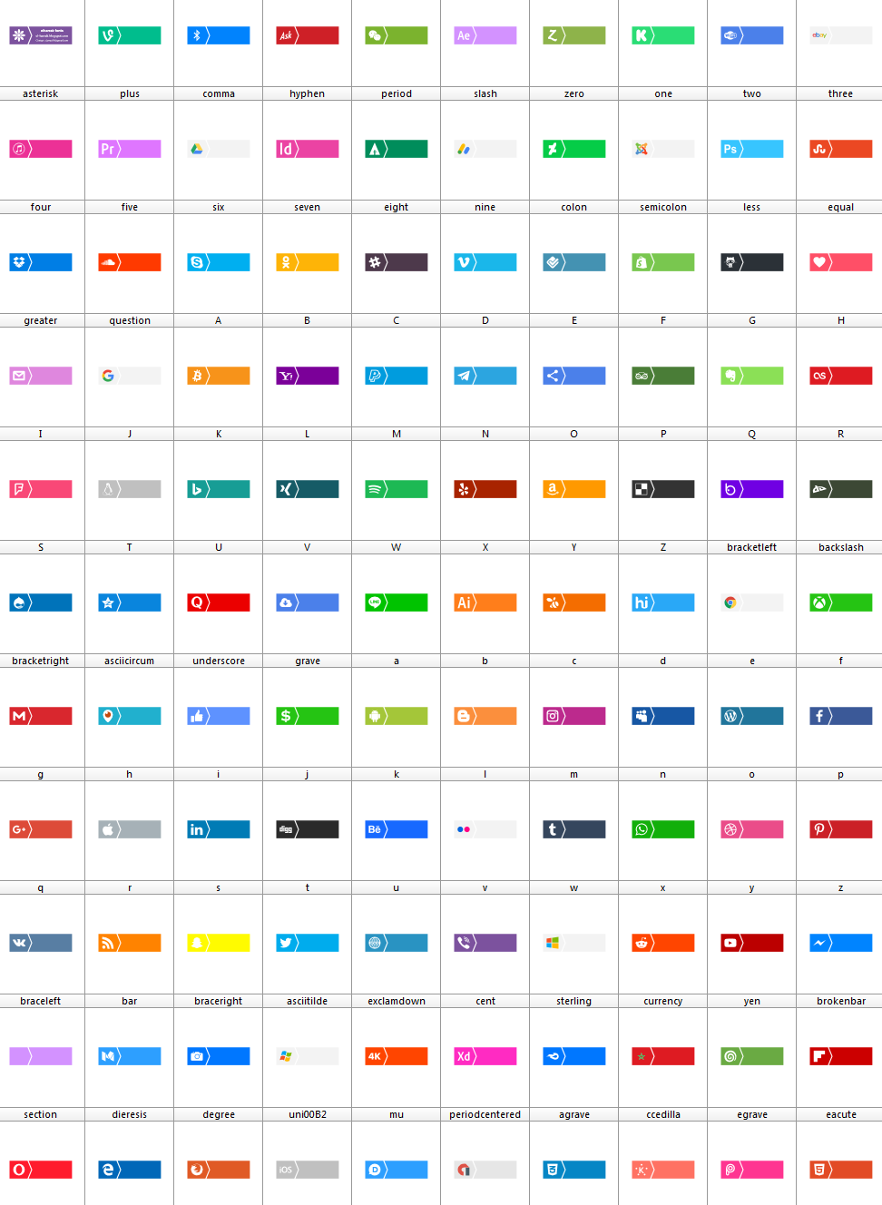 Font Networks Color